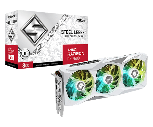 Asrock Radeon RX 7600 Steel Legend 8G Asrock Radeon RX 7600 Steel Legend 8G