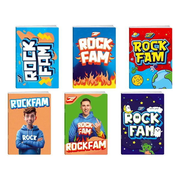 RockFam-Dex-Rock-Sveske-kolekcija-2025 RockFam Dex Rock Sveske A4 i A5, kolekcija 2025 – Energija YouTube zvezde u svakoj stranici