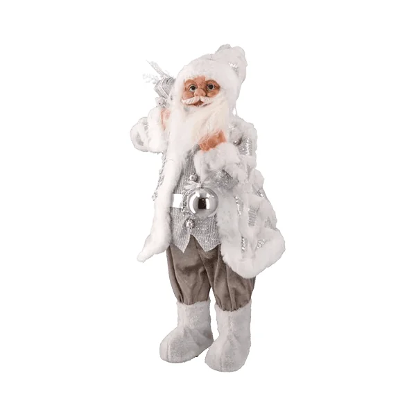 Deda-mraz-figura-Deco-Santa-10-srebrni-1 Deda mraz figura Deco Santa 10 srebrni