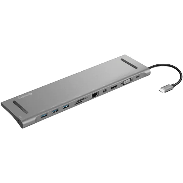 Docking station Sandberg AIO USB-C - HDMI/VGA/mini DP/LAN/3xUSB 3.0 Docking station Sandberg AIO USB-C - HDMI/VGA/mini DP/LAN/3xUSB 3.0