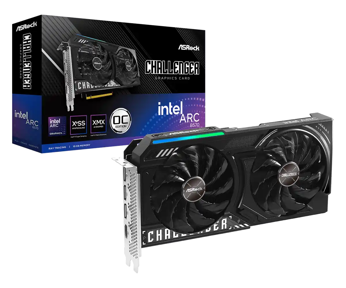 Graficka-karta-Asrock-Intel-Arc-B570-Challenger-10GB-OC-3 Graficka karta Asrock Intel Arc B570 Challenger 10GB OC