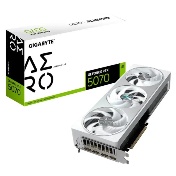Graficka karta Gigabyte GeForce RTX 5070 Aero OC  GDDR7 12GB 192bit 3xDP/HDMI