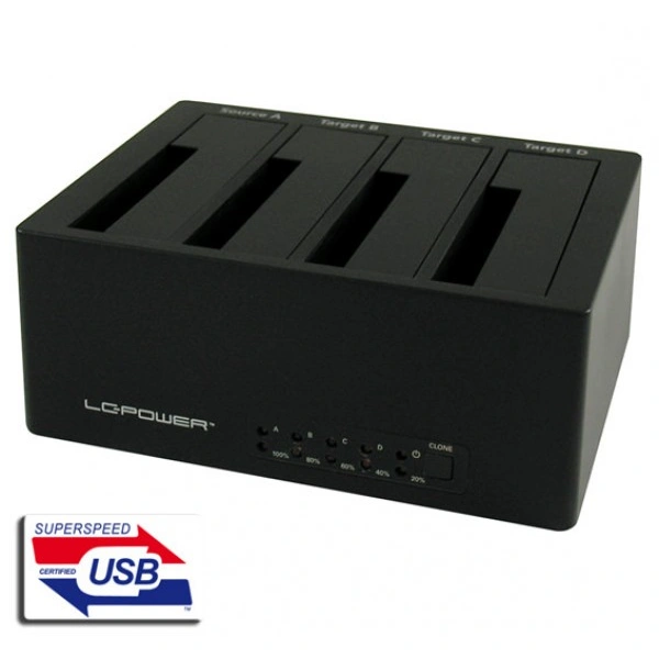 HDD-D.-Station-4-bay-LC-DOCK-U3-4B-4xSSDHDD-Black-USB-3.0eSATA-3 HDD D. Station 4-bay LC-DOCK-U3-4B 4xSSD/HDD