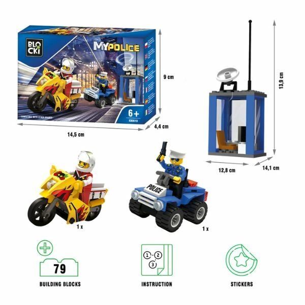Kocke Blocki policijsko vozilo sa dodacima 79 delova