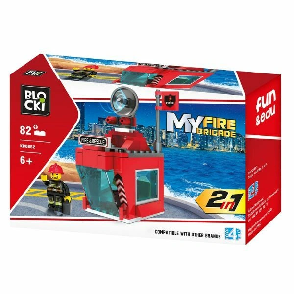 Kocke Blocki vatrogasna stanica 2u1 82 delova
