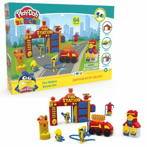 Kocke s plastelinom vatrogasci 64 delova 3405