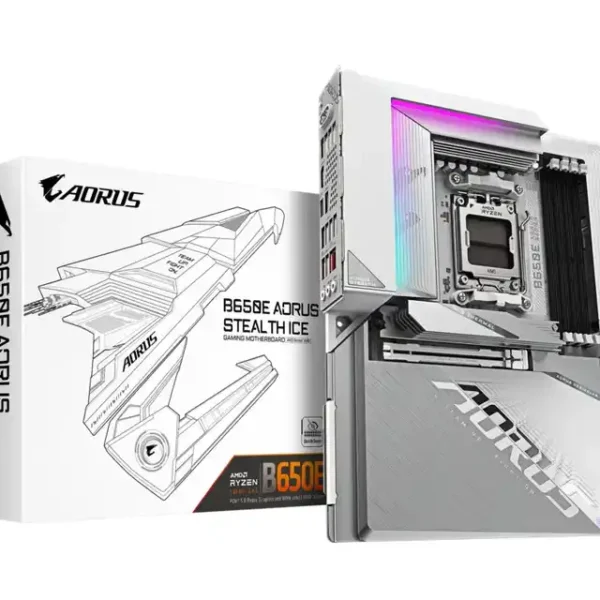 Maticna ploca Gigabyte B650E AORUS STEALTH ICE Wi-Fi 7 DDR5 AM5 ATX