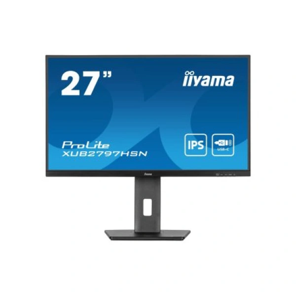 Monitor 27" Iiyama XUB2797HSN-B1 IPS 1920x1080/100Hz/1ms/HDMI/DP/USB/RJ45