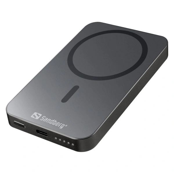 Powerbank Sandberg Mag 5000mAh Wireless ALU
