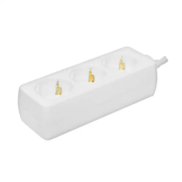 Produžni kabal sa 3 utičnice 1.5m Prosto NV3/WH-P/1