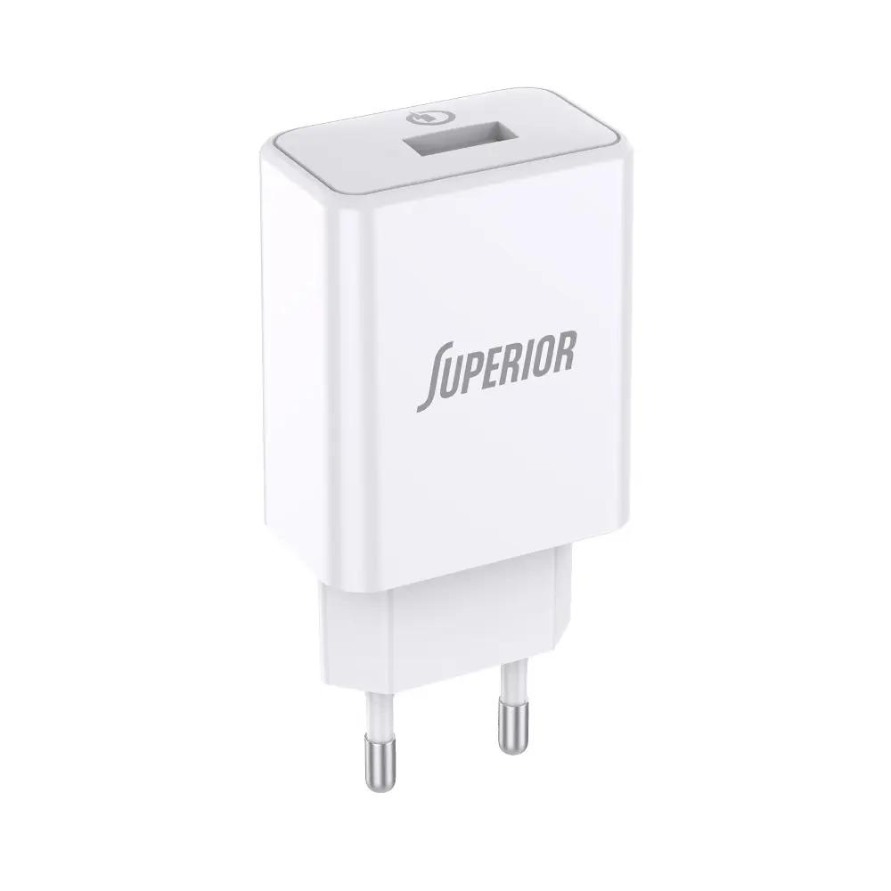 SUPERIOR-Kucni-punjac-SU-P101-Fast-QC3.0-18W-3A-Belo-1 SUPERIOR Kućni punjač SU-P101 Fast QC3.0 18W 3A