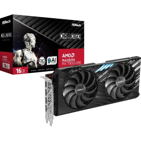SVGA-Asrock-RX7900-GRE-Challenger-OC-16GB-GDDR6-256bit-RX7900GRE-CL-16GO-2 SVGA Asrock RX7900 GRE Challenger OC 16GB GDDR6 256bit