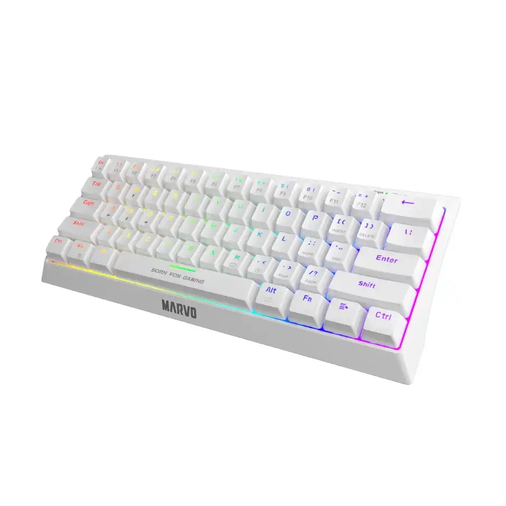 Tastatura-Marvo-Hecate-61R-KG962-mehanicka-crveni-svicevi-pozadinsko-osvetljenje-bela-1-1 crveni svičevi