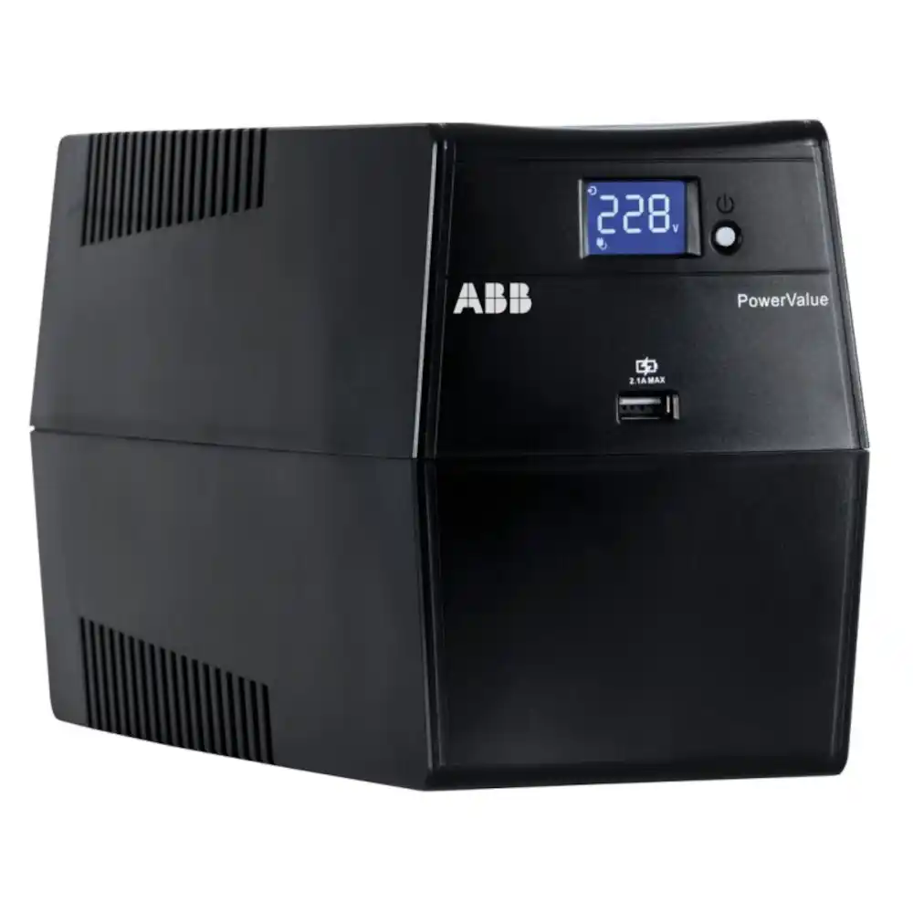 UPS-ABB-PowerValue-11LI-Up-600VA-360WSimulated-Sine-Wave4-x-IEC-320-C13-USB-i-RJ45-Serial-1 UPS ABB PowerValue 11LI Up 600VA 360W/Simulated Sine Wave/4 x IEC 320 C13 USB i RJ45 Serial