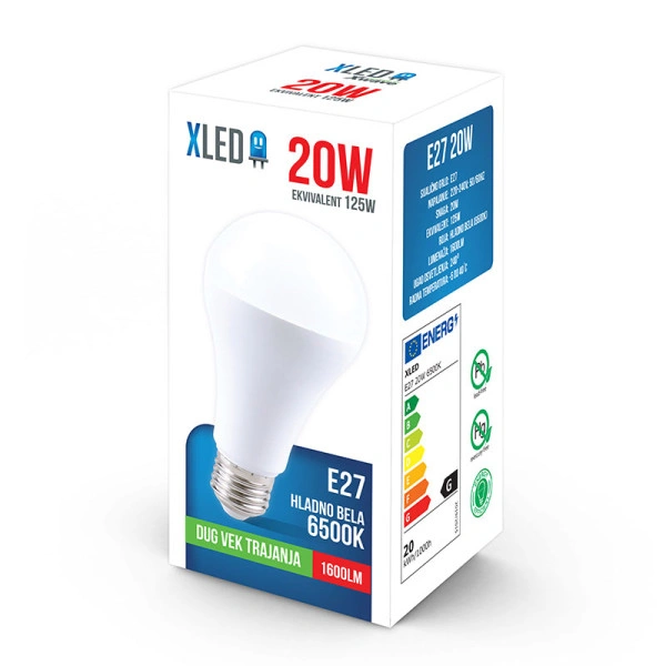 XLED-E27-20W-6500K-LED-Sijalica1600Lm220VHladno-Bela-3 XLED E27 20W 6500K LED Sijalica