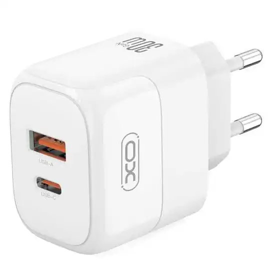 XO-Kux107ni-punjax10D-Gan-L138-30W-beli-1 XO Kućni punjač Gan L138 30W beli