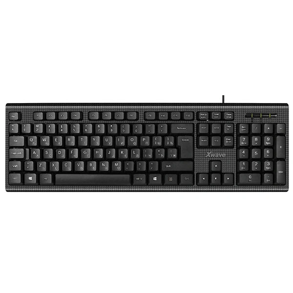 Xwave-X-09-Tastatura-USBUSA-slovacirilicna-slovacrna-1-1 USA slova+ćirilična slova