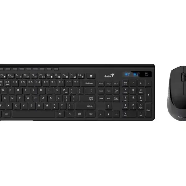 Genius SlimStar 8230 US Crna Bežična Tastatura i Miš Set
