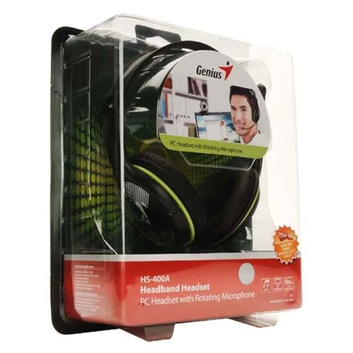Slusalice-sa-mikrofonom-Genius-HS-400A-Single-jack-zelene-1