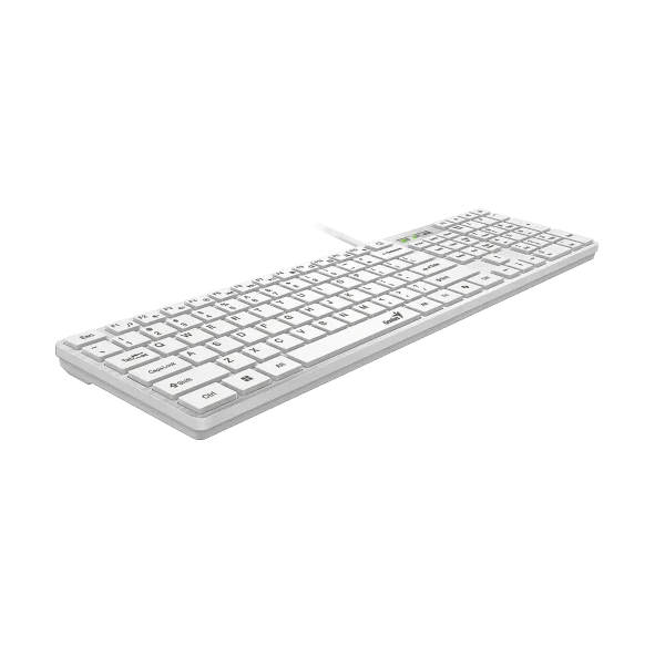 Tastatura-Genius-SlimStar-126-USB-US-bela-2