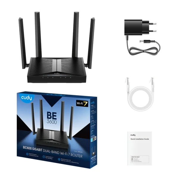 Wireless-Mesh-Router-Cudy-WR3600BE3600-WiFi-7EXT4x5dBi1W4LAN-1