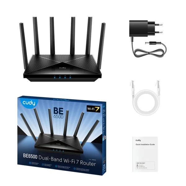 Wireless-Mesh-Router-Cudy-WR6500BE6500-WiFi-72.45Ghz-Wi-Fi-1W5LAN-Gbit6xEXT-1
