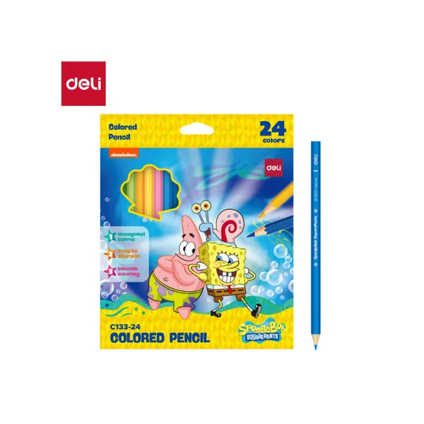 Deli EC133-24 Sunđer Bob drvene bojice
